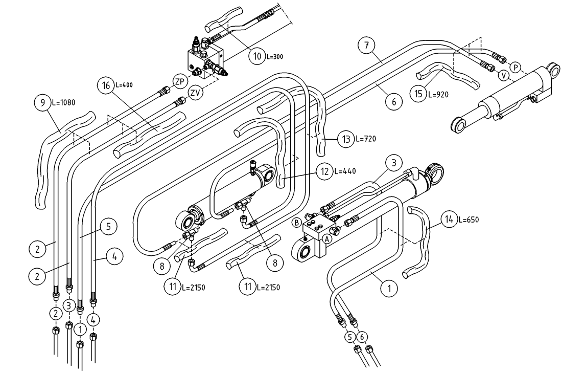 DINO 135TB HYDRAULICS, BOOMS