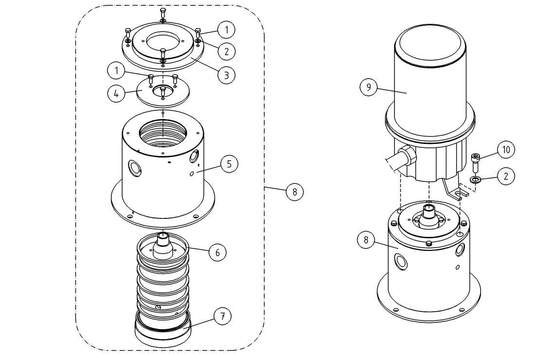 DINO 185XTS ROTATING ADAPTER