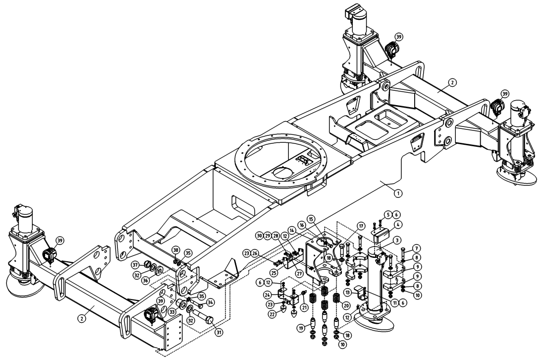 DINO 220XSE OUTRIGGER CYLINDER