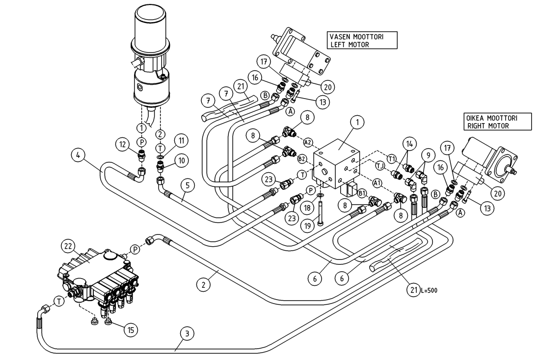 DINO 180TBII HYDRAULICS,  DRIVE MECHANISM