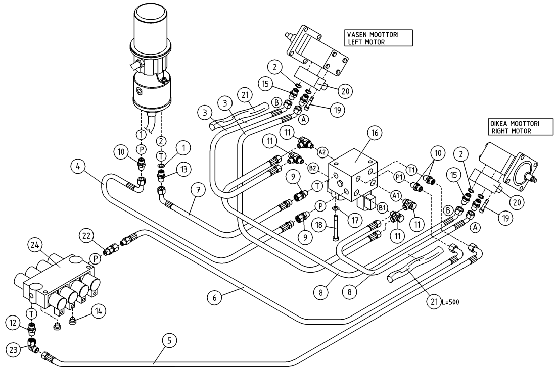 DINO 160XT HYDRAULICS,  DRIVE MECHANISM