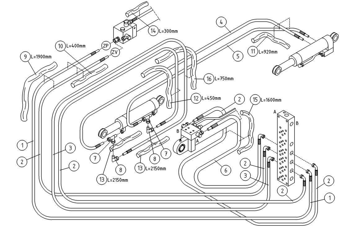 DINO 210XTB HYDRAULICS, BOOMS