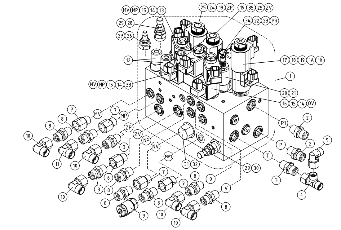 DINO 135TB VALVEBLOCK