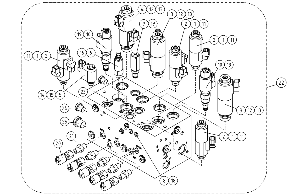 DINO 185XTCII CONTROL VALVE, CHASSIS