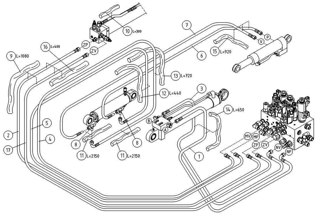 DINO 180TB HYDRAULICS, BOOMS