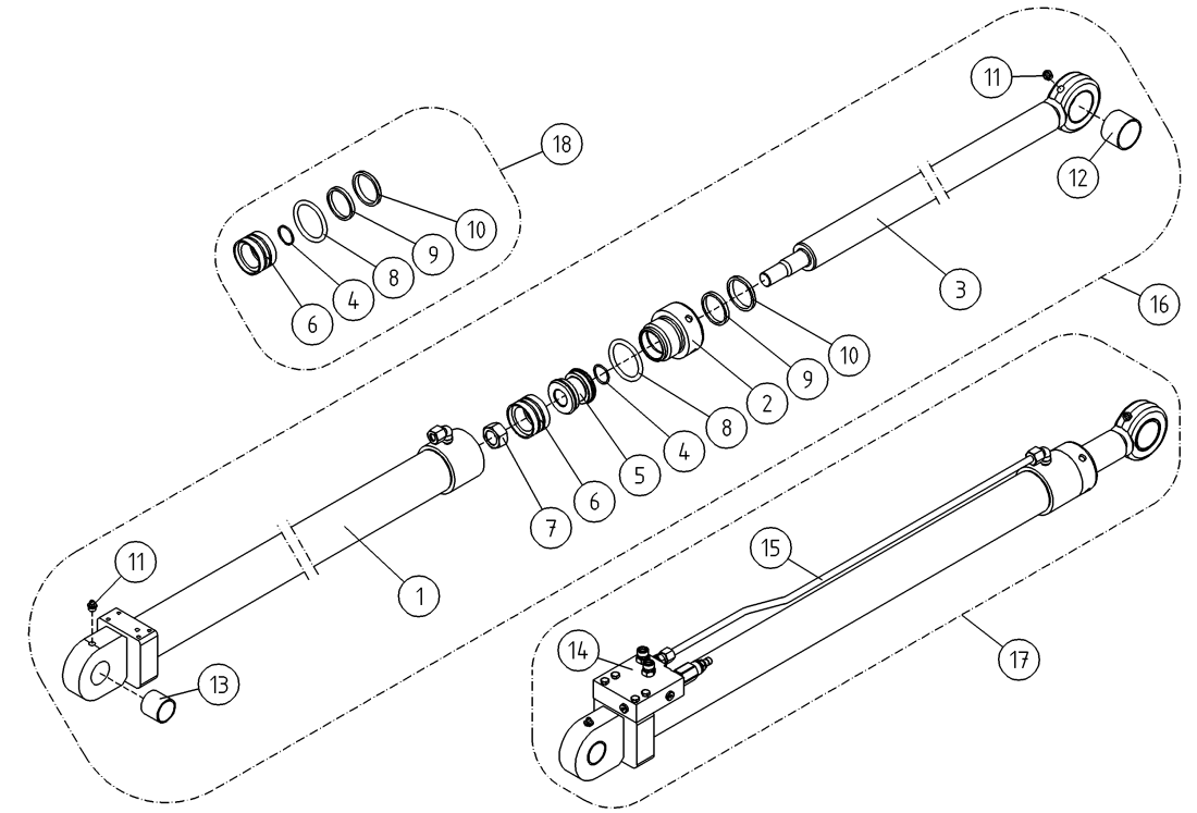 DINO 185XTS JIB CYLINDER