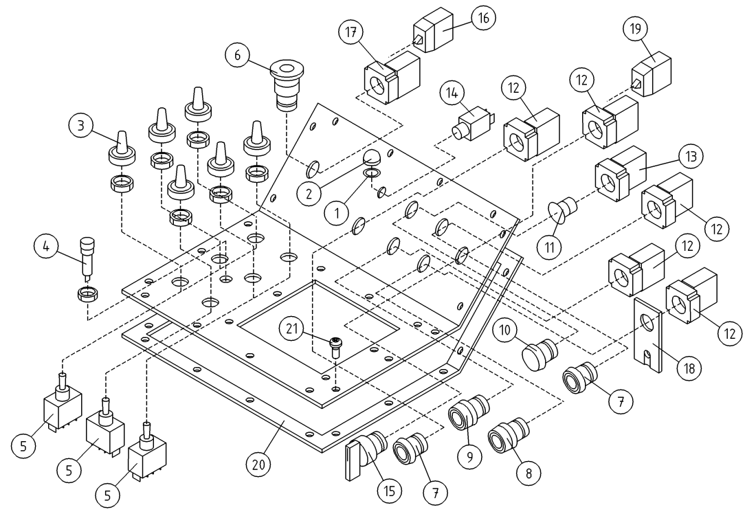 DINO 260XTD UPPER CONTROL BOX COVER