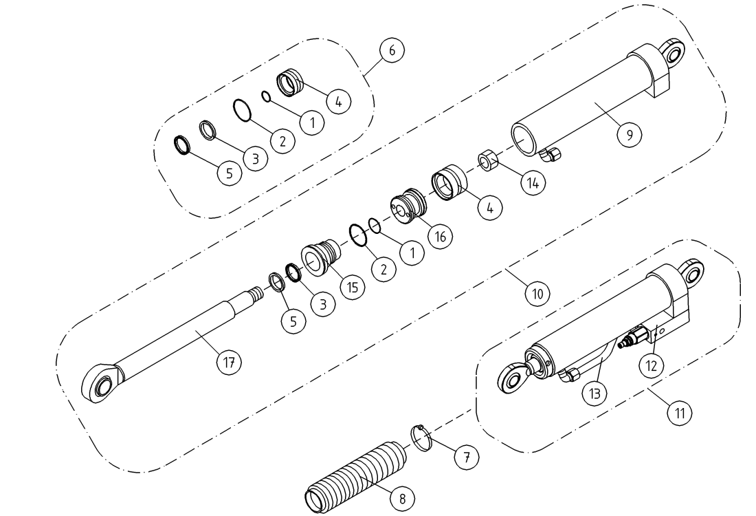 DINO 105TL SLAVE CYLINDER