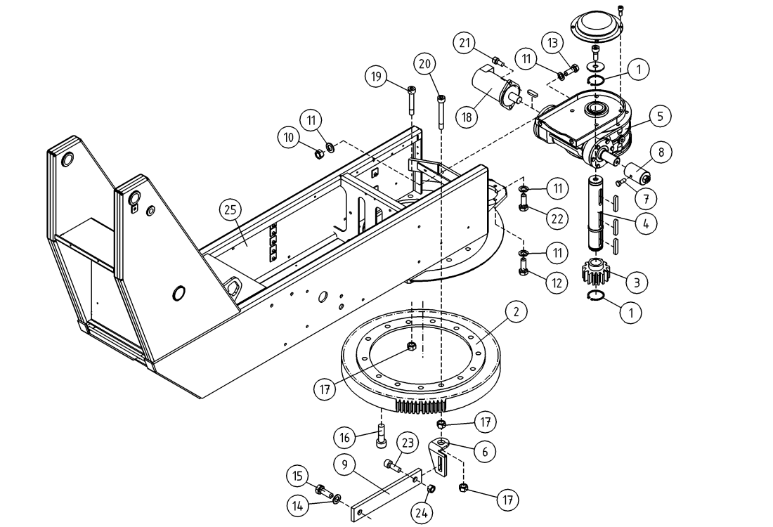 DINO 180TB ROTATION MECHANISM