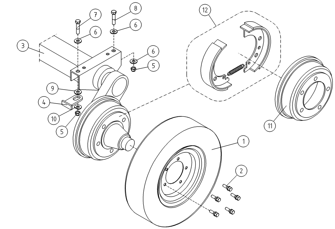 DINO 135T AXLE