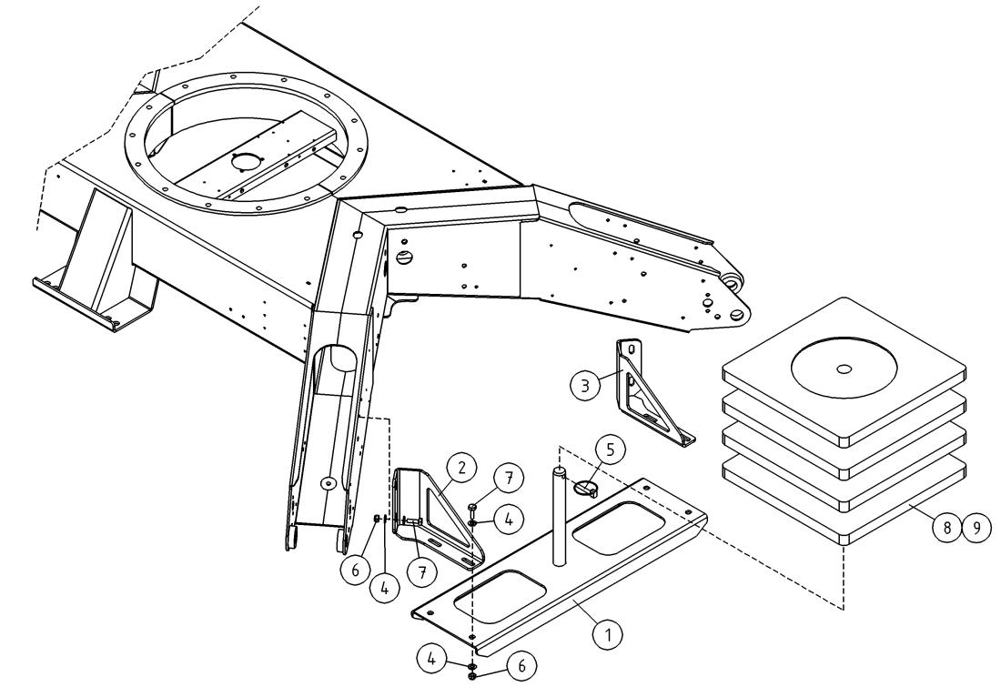 DINO 160XTII EXTRA OUTRIGGER PADS