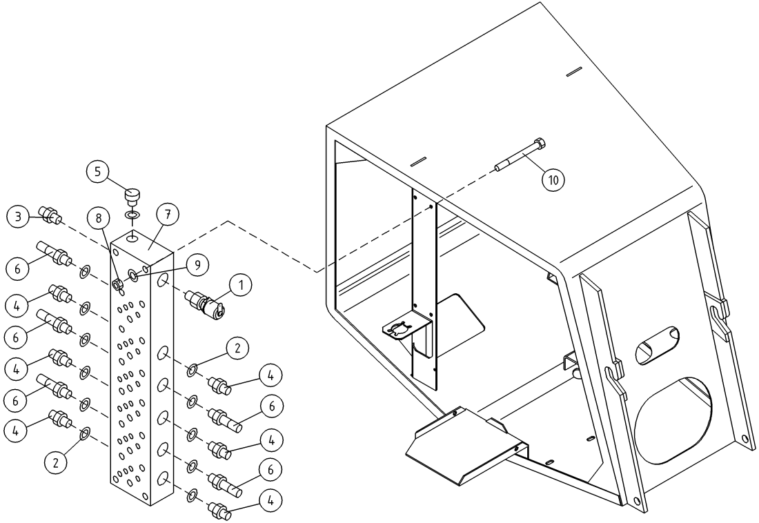 DINO 180XT HYDR./ BED PLATE