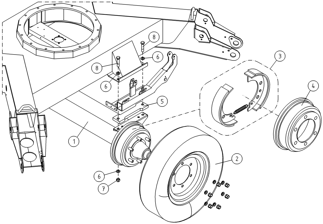 DINO 210XTBII AXLE