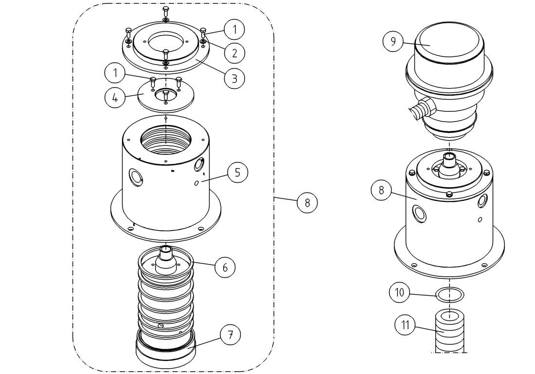 DINO 185XTS ROTATING ADAPTER