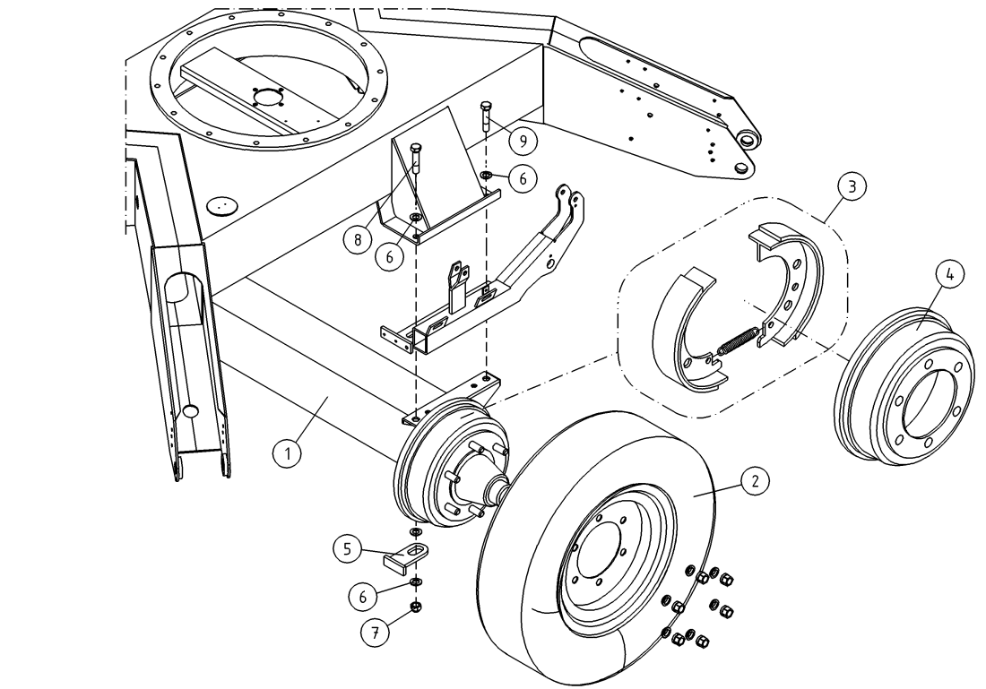 DINO 180XTBII AXLE