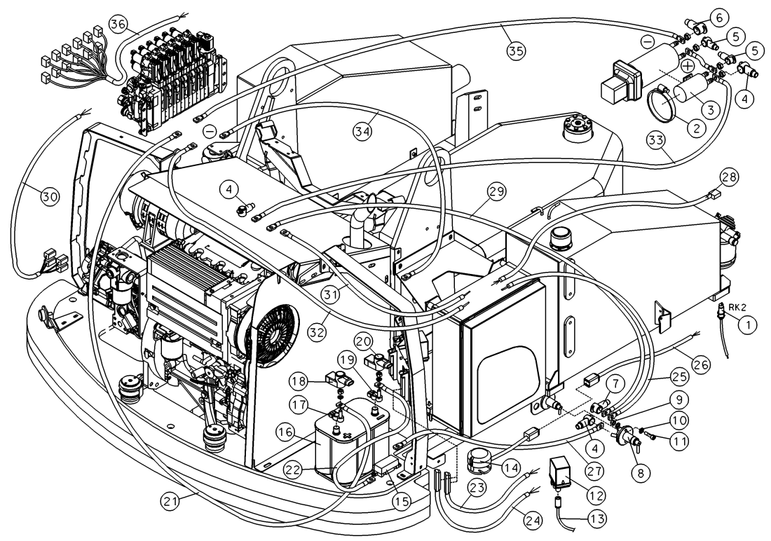 DINO 185XTS WIREHARNESS + BATTERY, OPTION