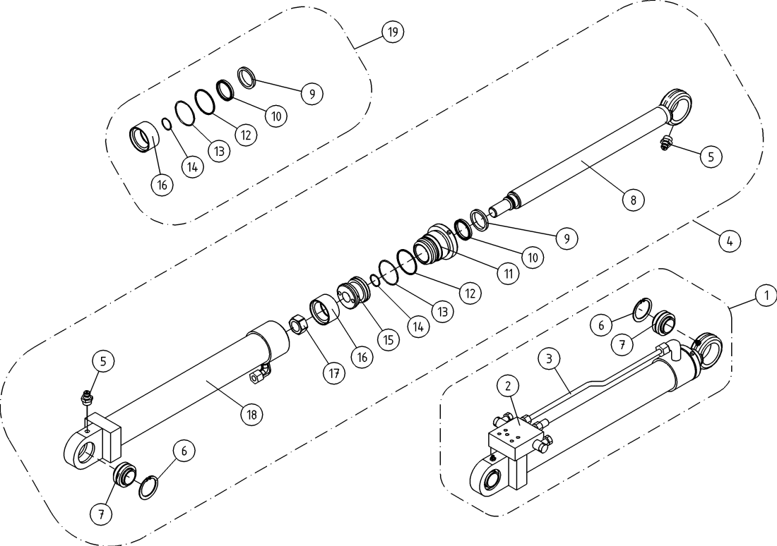 DINO 120TN LIFT CYLINDER