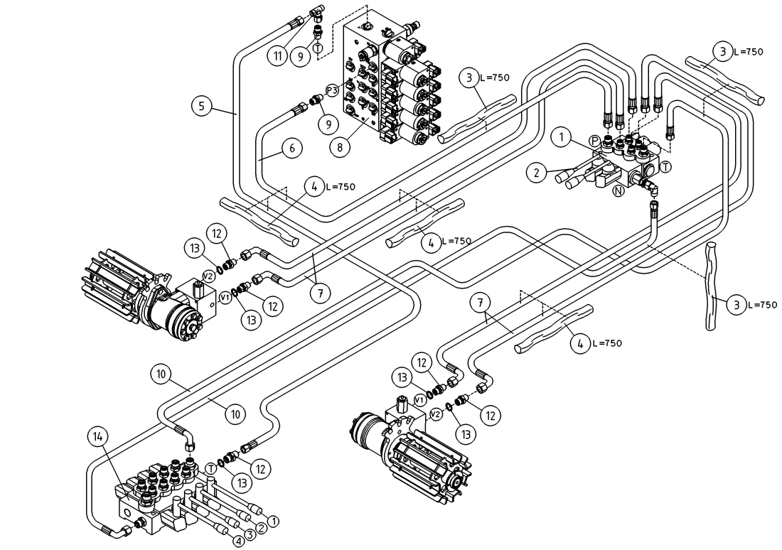 DINO 105TL HYDRAULICS,  DRIVE MECHANISM