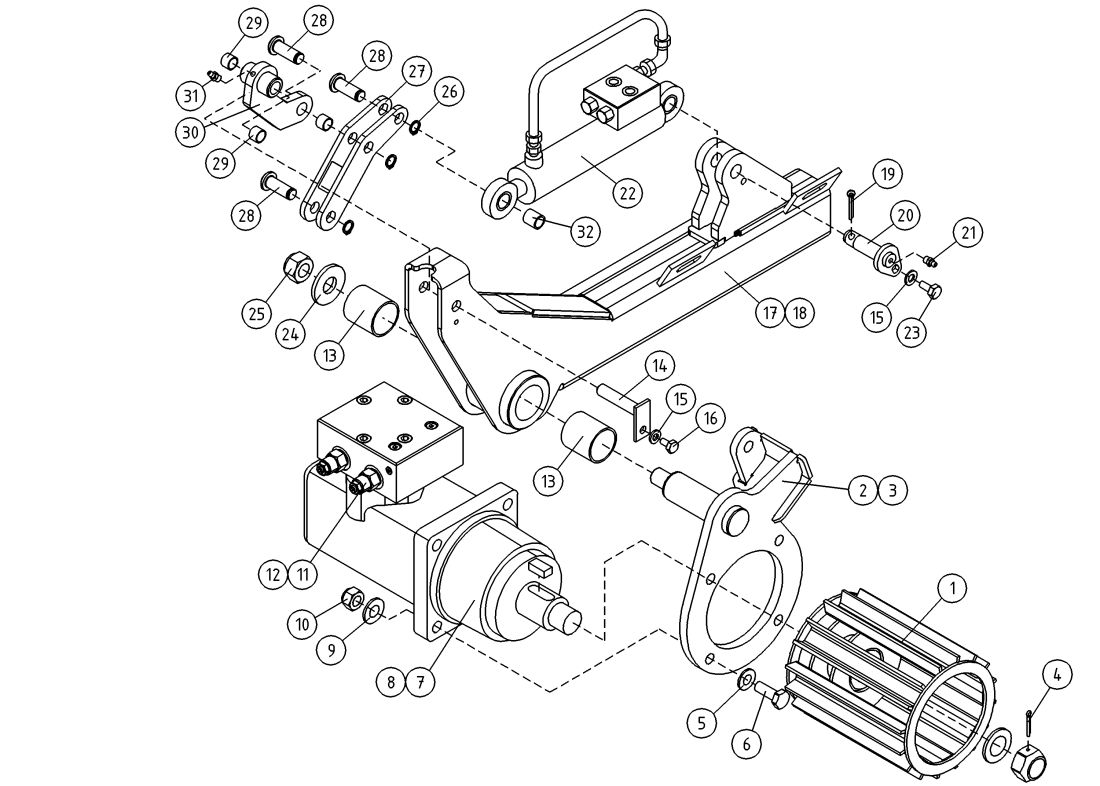 DINO 160XTB OPTION, HYDRAULICS,  DRIVE MECHANISM