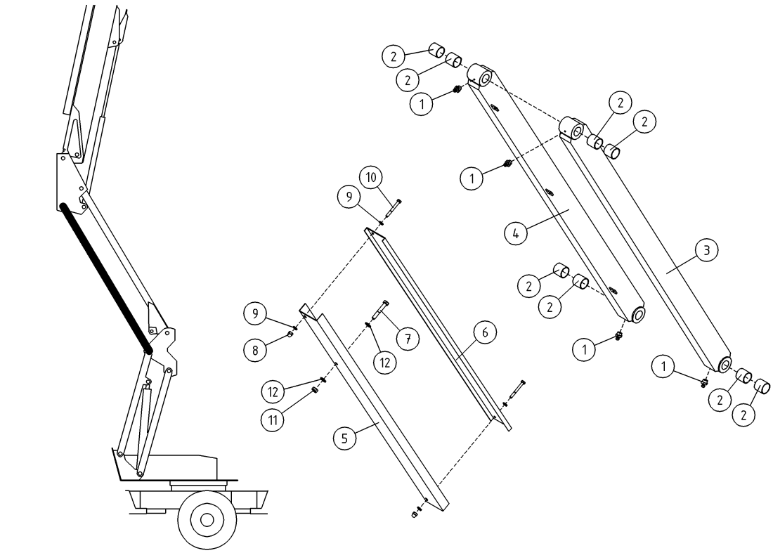 DINO 205RXT SUPPORTING ARM NR 3