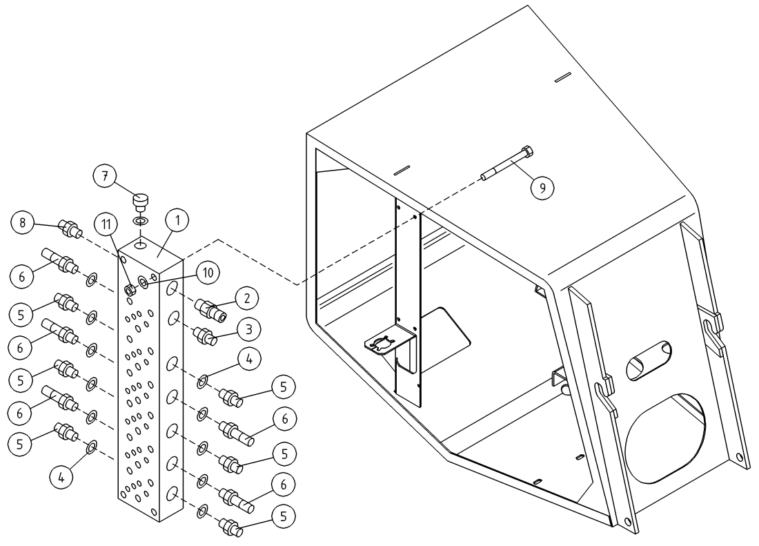 DINO 160XTB HYDR./ BED PLATE