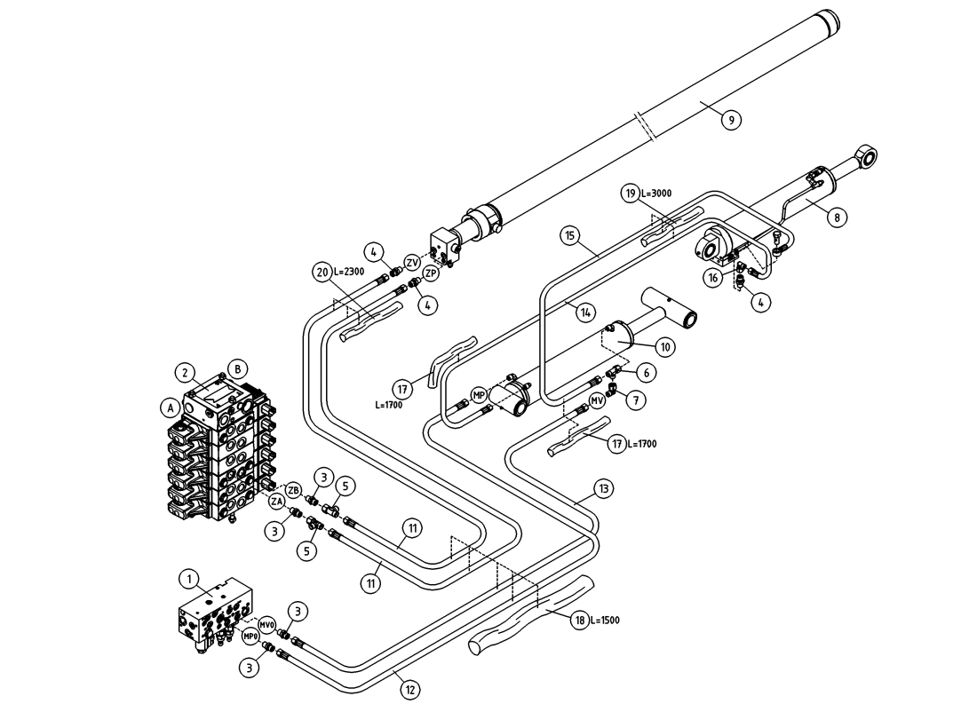 DINO 220XSE HYDRAULICS, BOOMS