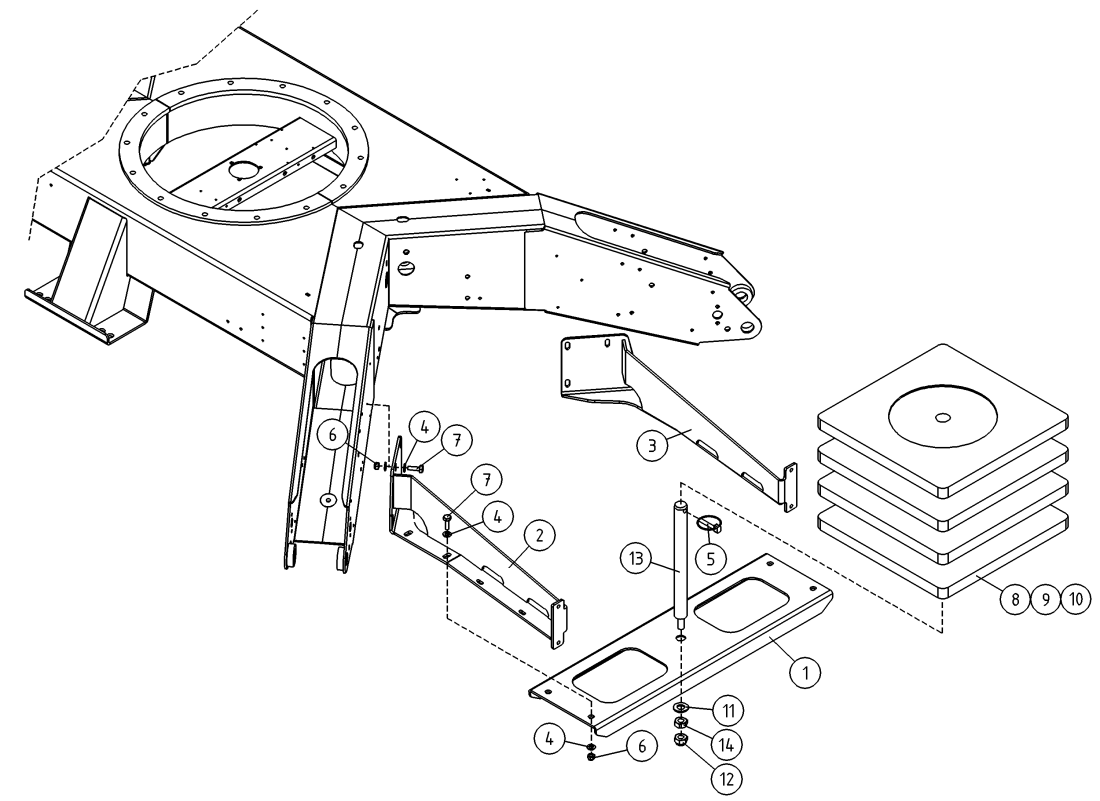 DINO 160XTII EXTRA OUTRIGGER PADS