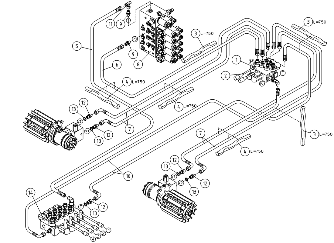 DINO 105TL HYDRAULICS,  DRIVE MECHANISM