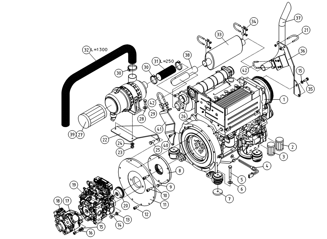 DINO 185XTS ENGINE ACCESSORIES