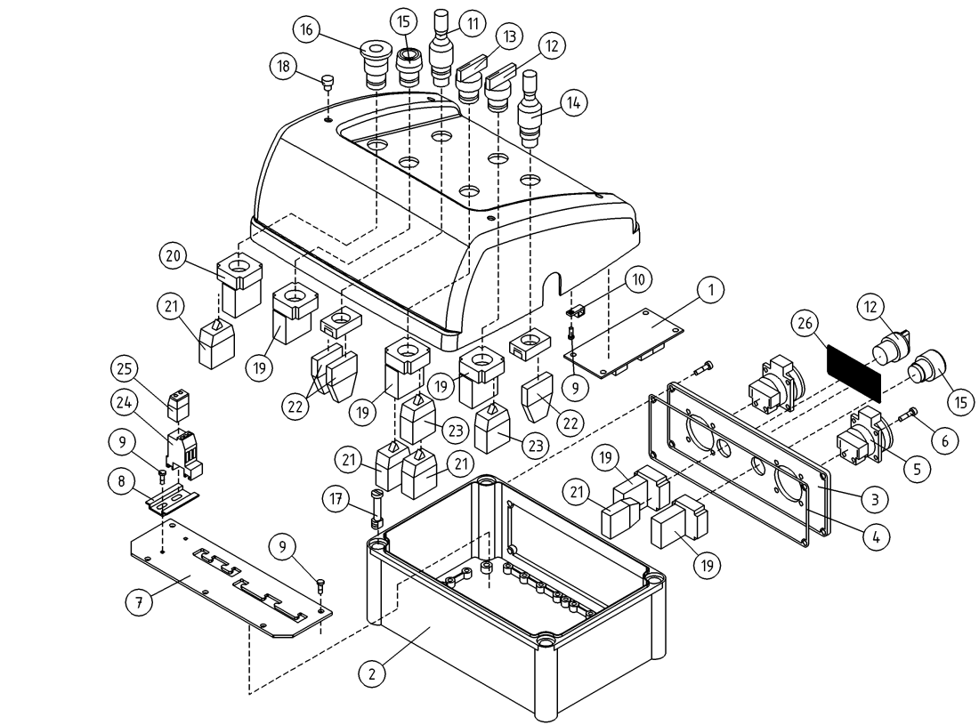 DINO 120T COVER FOR PLATFORM CONTROL PANEL, OPTIONAL