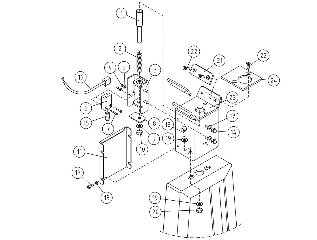 DINO 220XTCII BOOM SUPPORT