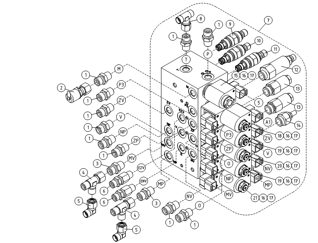 DINO 105TL VALVEBLOCK