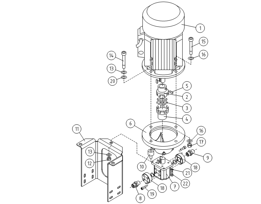 DINO 185XTCII HYDRAULICPUMP AND ELECTRICMOTOR