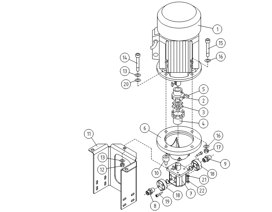 DINO 220XTCII HYDRAULICPUMP AND ELECTRICMOTOR