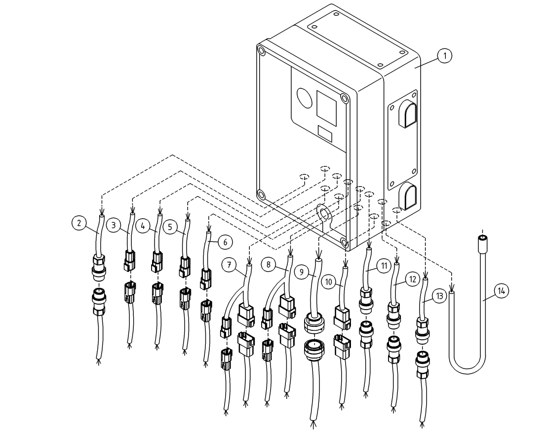 DINO 150TII LOWER CONTROL BOX