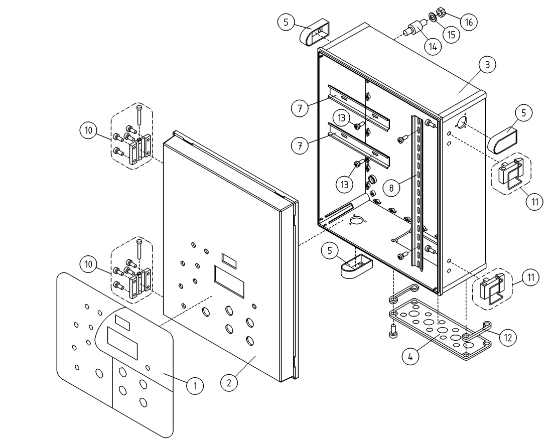 DINO 185XTS LCB-CENTRE, CAPSULE CLAMPS