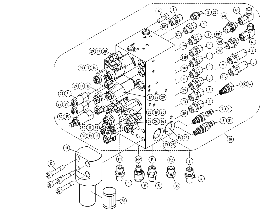 DINO 180XTB VALVEBLOCK