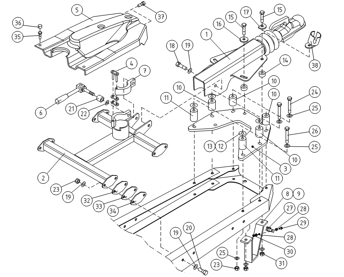 DINO 120T TOWBAR COUPLING