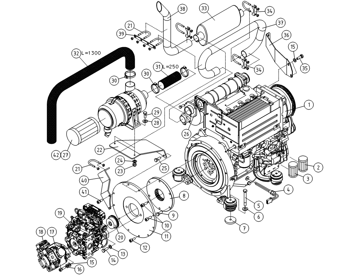 DINO 185XTS ENGINE ACCESSORIES