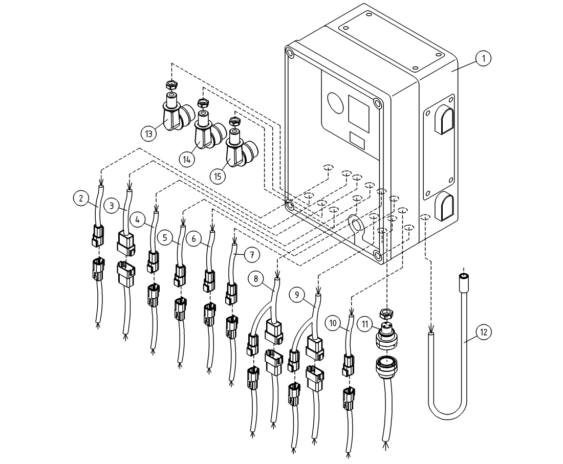 DINO 160XTBII LOWER CONTROL BOX