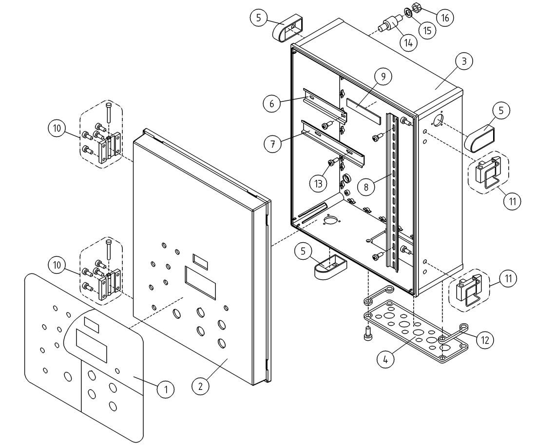 DINO 185XTS LCB-CENTRE, CAPSULE CLAMPS