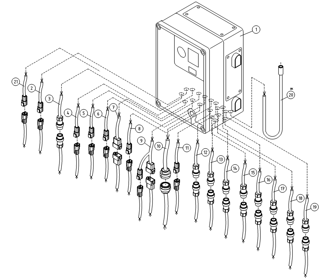 DINO 260XTD LOWER CONTROL BOX