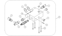 VALVE HOUSING+VALVES SLAVE CYLINDER