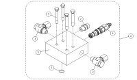 VALVE HOUSING+VALVES LIFT CYLINDER