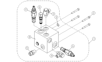 VALVE HOUSING+VALVES TELESCOPE CYLINDER