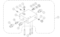 VALVE HOUSING+VALVES OUTRIGGER CYLINDER