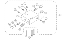 VALVE HOUSING+VALVES OUTRIGGER CYLINDER