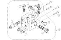 VALVE HOUSING+VALVES TELESCOPE CYLINDER