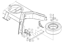 SPARE WHEEL HOLDER, OPTION