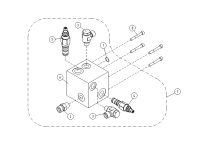 VALVE HOUSING+VALVES TELESCOPE CYLINDER